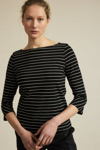 U-Boot Shirt mit Streifen aus Bio-Baumwolle
